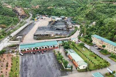 Mặt bằng sản xuất khu vực Hà Ráng (Công ty Than Hòn Gai).