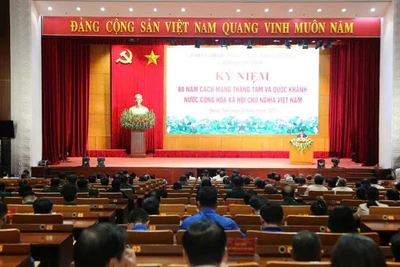 Quang cảnh Lễ kỷ niệm 80 năm cách mạng tháng Tám và Quốc khánh 2/9.