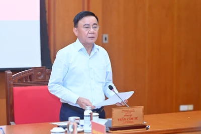 Đồng chí Trần Cẩm Tú, Ủy viên Bộ Chính trị, Thường trực Ban Bí thư (Ảnh: ĐĂNG KHOA)