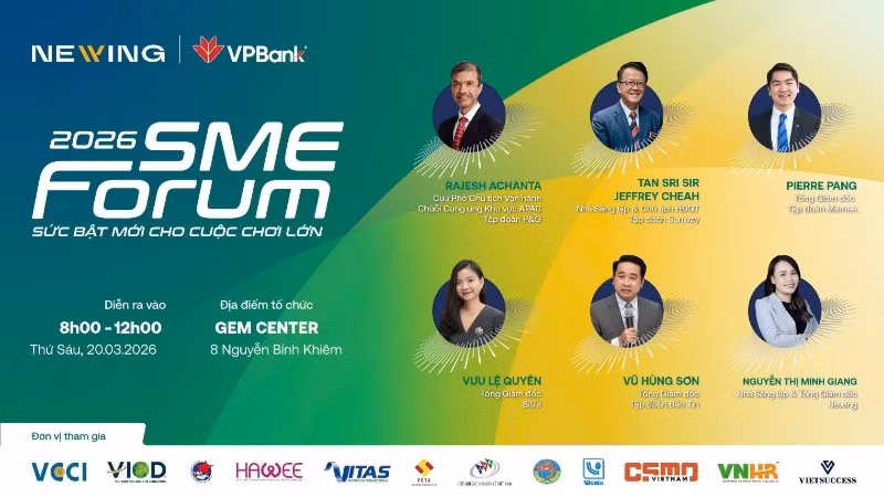 SME Forum 2026: VPBankSME mở diễn đàn tri thức giúp doanh nghiệp sản xuất, FMCG tìm lực bật cho giai đoạn tăng trưởng mới
