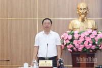 Phó Chủ tịch Ủy ban nhân dân tỉnh Quảng Ngãi Nguyễn Công Hoàng phát biểu chỉ đạo tại cuộc họp.