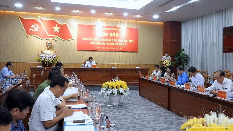 Ủy ban nhân dân tỉnh Cà Mau họp báo công bố chuỗi sự kiện vào chiều 24/9.