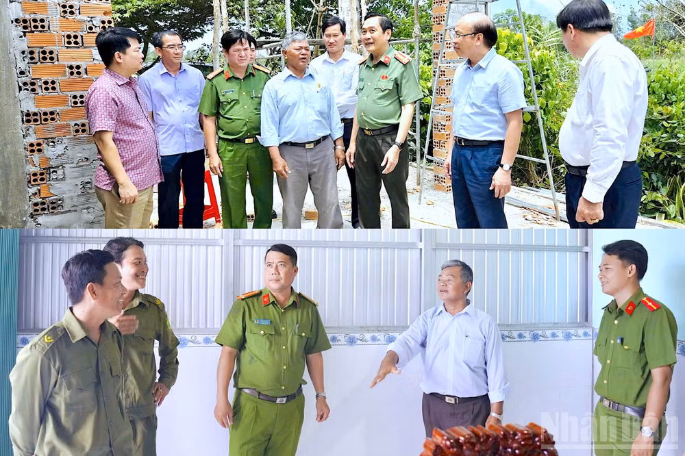 Căn nhà ông Lý Huỳnh (ấp Sào Lưới B, xã Đá Bạc, tỉnh Cà Mau) từ lúc khảo sát, khởi công xây dựng đến hoàn thành, sử dụng sau vài tháng thực hiện.