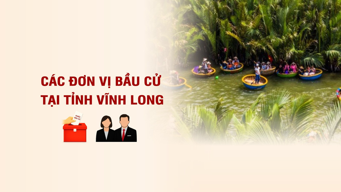 [Infographic] Các đơn vị bầu cử đại biểu Quốc hội tại tỉnh Vĩnh Long
