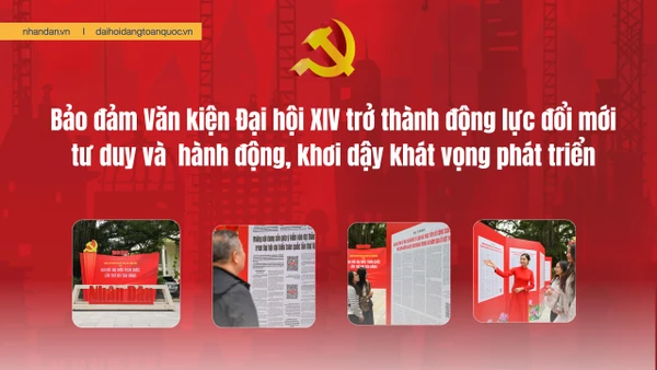 Bảo đảm Văn kiện Đại hội XIV trở thành động lực đổi mới tư duy và hành động, khơi dậy khát vọng phát triển 