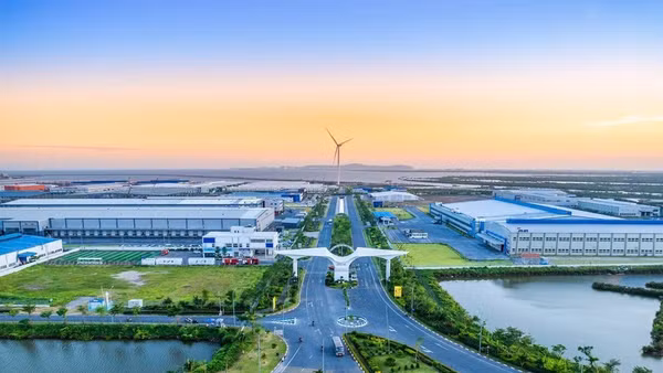Tổ hợp KCN công nghệ cao Deep C, Hải Phòng. (Ảnh: ÁNH HỒNG)