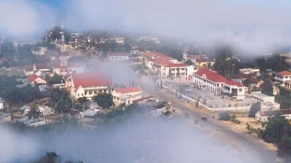 Thị trấn miền núi Tô Hạp - thuộc huyện Khánh Sơn cũ của tỉnh Khánh Hòa. (Ảnh: NGỌC BÌNH)