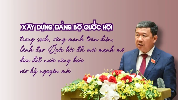 Xây dựng Đảng bộ Quốc hội trong sạch, vững mạnh toàn diện, lãnh đạo Quốc hội đổi mới mạnh mẽ đưa đất nước vững bước vào kỷ nguyên mới