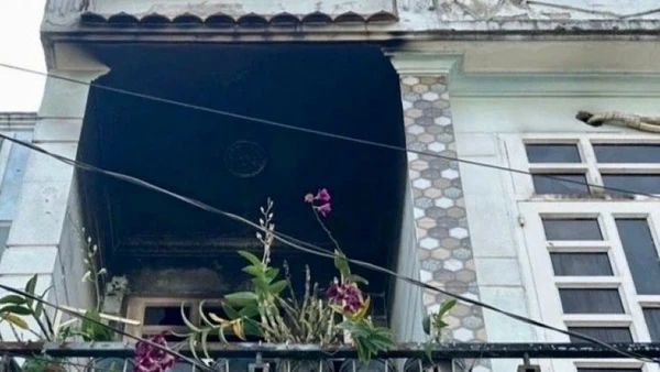 Hiện trường vụ cháy. (Ảnh: CTV)