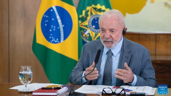 Tổng thống Brazil Lula da Silva. (Ảnh: Xinhua)