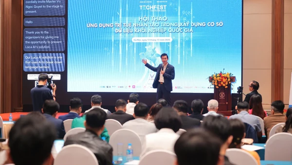 Hội thảo Ứng dụng trí tuệ nhân tạo trong xây dựng Cơ sở dữ liệu khởi nghiệp quốc gia.