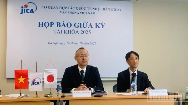 Cơ quan Hợp tác Quốc tế Nhật Bản (JICA) Việt Nam tổ chức buổi họp báo giữa kỳ năm tài khóa 2025 tại Hà Nội. 