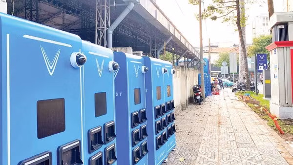Tủ đổi pin được lắp đặt ngày càng nhiều tại Thành phố Hồ Chí Minh.