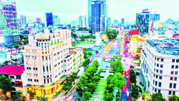 Một góc trung tâm Thành phố Hồ Chí Minh.