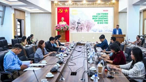 Toàn cảnh buổi đối thoại. (Ảnh: THÀNH ĐẠT)