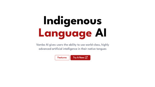 Hình chụp màn hình ứng dụng Vambo AI.