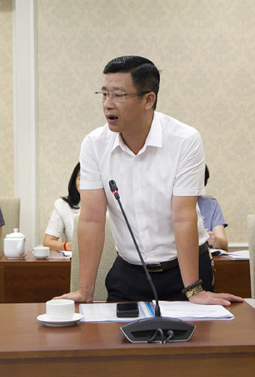 Chủ tịch HĐQT LILAMA Bùi Đức Kiên chia sẻ tại hội nghị