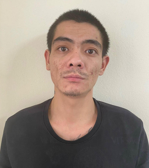 Đối tượng Phong tại cơ quan Công an.