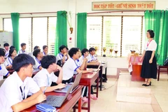 Một giờ học ở Trường chuyên Quang Trung.