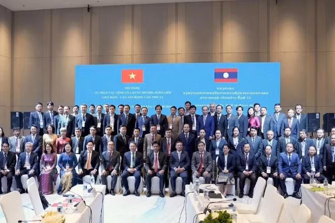 Các đại biểu tham dự Hội nghị Tư pháp các tỉnh có chung đường biên giới Việt Nam-Lào mở rộng lần thứ 6. (Ảnh: TL)