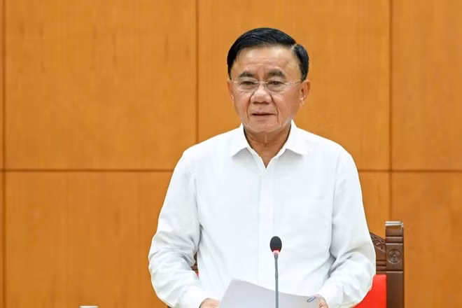 Đồng chí Trần Cẩm Tú, Ủy viên Bộ Chính trị, Thường trực Ban Bí thư. (Ảnh: DUY LINH)