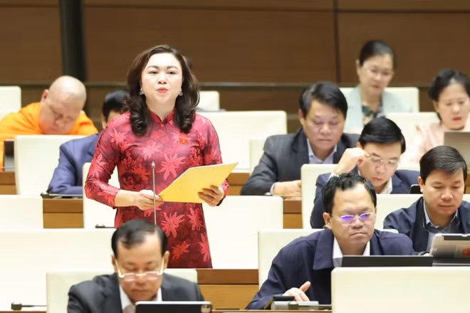Phó Trưởng Đoàn chuyên trách phụ trách Đoàn đại biểu Quốc hội tỉnh Phú Thọ Đặng Bích Ngọc. (Ảnh: DUY LINH)