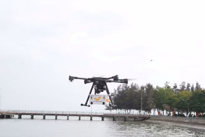 UAV sử dụng trong tuyến giao hàng Cần Giờ-Vũng Tàu.