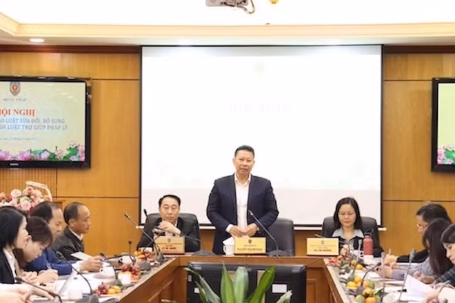 Hội nghị góp ý dự thảo Luật sửa đổi, bổ sung một số điều của Luật Trợ giúp pháp lý năm 2017. (Ảnh: TL)