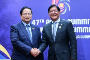 Thủ tướng Chính phủ Phạm Minh Chính và Tổng thống Philippines Ferdinand Romualdez Marcos Jr. (Ảnh: VGP/Nhật Bắc)