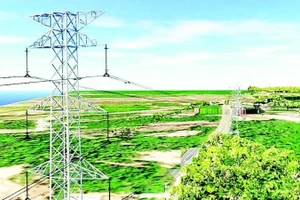 Mô hình phần đường dây đấu nối Trạm biến áp 220/110 kV Phú Quốc. 