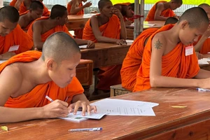 Lớp học chữ Pali tại An Giang được duy trì từ nhiều năm nay