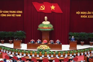 Quang cảnh phiên khai mạc Hội nghị lần thứ 15 Ban Chấp hành Trung ương Đảng khóa XIII. (Ảnh: ĐĂNG KHOA)