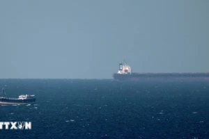 Tàu chở dầu hướng về eo biển Hormuz. (Ảnh: AFP/TTXVN) 