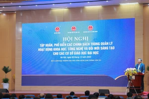Hội nghị là dịp để các cơ sở giáo dục đại học cập nhật, nắm bắt đầy đủ những chính sách mới. (ẢNH: TRẦN HIỆP)
