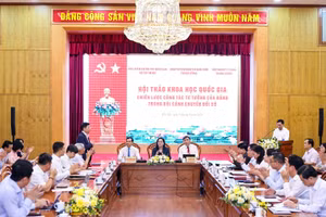 Hội thảo khoa học quốc gia “Chiến lược công tác tư tưởng của Đảng trong bối cảnh chuyển đổi số”. (Ảnh: TOÀN THẮNG)