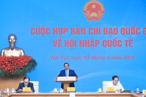 Thủ tướng Chính phủ Phạm Minh Chính chủ trì cuộc họp của Ban Chỉ đạo quốc gia về hội nhập quốc tế. (Ảnh: Trần Hải)