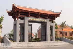 Khu lưu niệm Tổng Bí thư Hà Huy Tập được xây dựng khang trang tại quê nhà - xã Cẩm Hưng, tỉnh Hà Tĩnh.