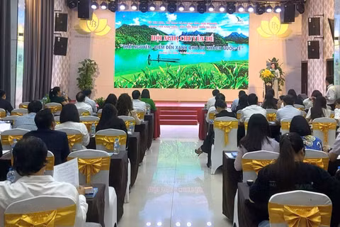 Hội nghị chuyên đề “Thái Nguyên - điểm đến xanh cho du khách quốc tế” tại tỉnh Quảng Trị. (Ảnh: HP)