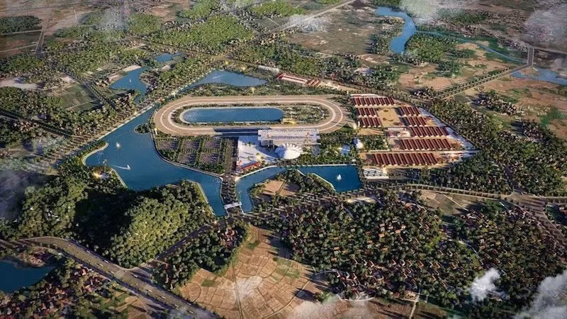 Phối cảnh dự án Tổ hợp vui chơi giải trí đa năng-Trường đua ngựa tại xã Sóc Sơn. (Ảnh: CTV)