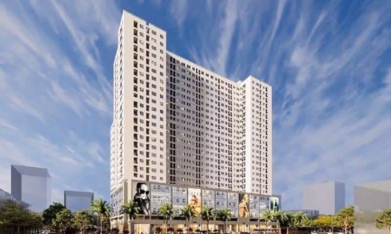 Phối cảnh khu nhà ở xã hội Hạ Đình, Hà Nội. 