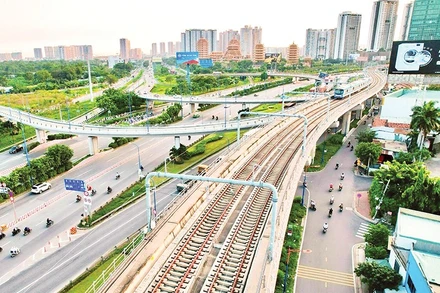 Nút giao Cát Lái trên đường Võ Nguyên Giáp.