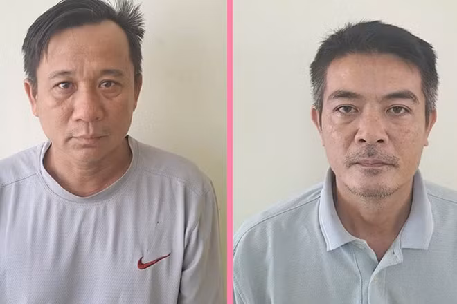 Cơ quan An ninh điều tra Công an tỉnh Đồng Tháp khởi tố và tạm giam 2 bị can Lê Thanh Sơn (bìa phải) và Nguyễn Thanh Hùng.