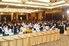 Một góc quang cảnh buổi gặp gỡ. (Ảnh: THẾ ANH)