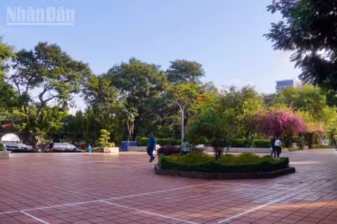 Khuôn viên Công viên Lê Thị Riêng.