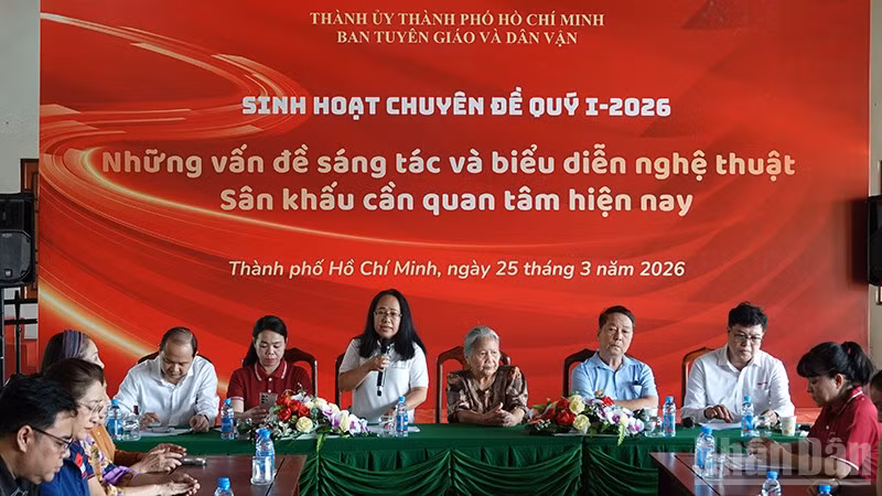 Quang cảnh buổi tọa đàm. (Ảnh: Linh Bảo)