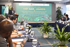 Đối thoại “Thúc đẩy phát triển ngành cà phê bền vững trong khuôn khổ Hợp tác Nam-Nam” ngày 11/8, tại Hà Nội.