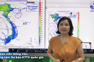 Dự báo viên Lê Thị Hồng Vân, Phòng Dự báo thời tiết, Trung tâm Dự báo khí tượng thủy văn quốc gia cung cấp thông tin nhận định về đợt mưa lớn diện rộng từ ngày 4/8 đến 6/8.
