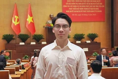 Nguyễn Đức Nhật Anh trong vai trò đại biểu tại Hội nghị toàn quốc quán triệt, triển khai thực hiện các Nghị quyết của Bộ chính trị.