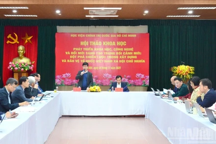 Quang cảnh hội thảo. (Ảnh: PHẠM CƯỜNG)