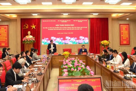 Quang cảnh hội thảo. (Ảnh: PHẠM CƯỜNG)